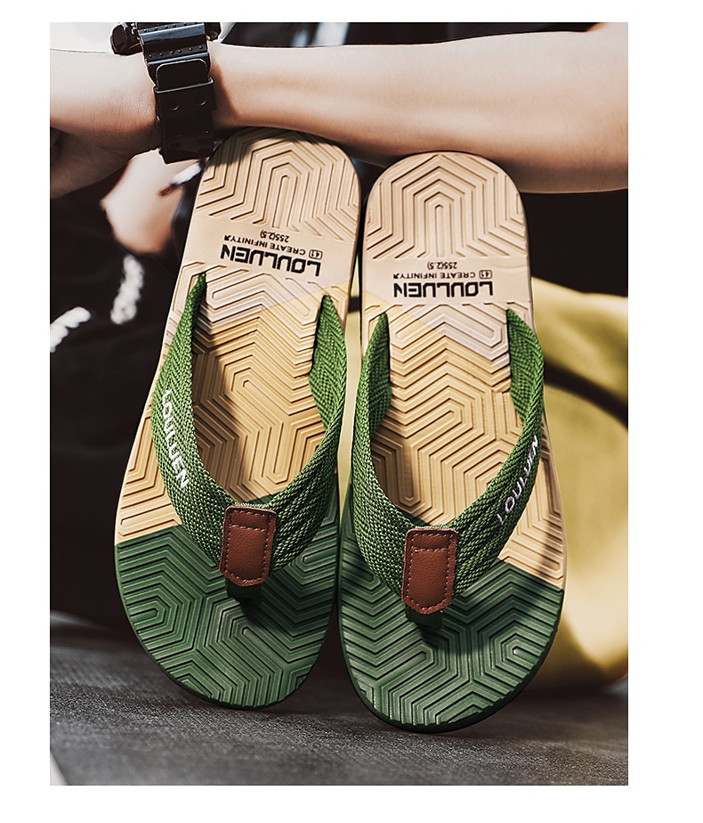 stilige flip-flops for menn med teksturert såle – komfortable strandsandaler for sommerbruk 2025 - $14.99 –P5