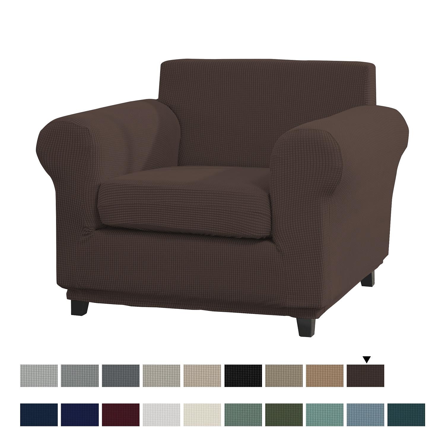 Stretch Single Sofa Cover For Dogs Pet, Armchair Slipcover 1 Seater Couch Furniture Protector with Elastic Bottom Washable Couch Furniture Protector 2025 - $56.99 –P4