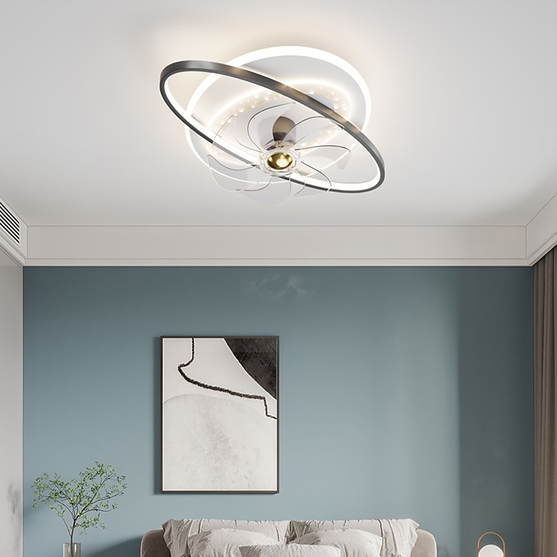 Deckenventilator mit Licht dimmbar 105/50cm 6 Windgeschwindigkeiten moderner Deckenventilator für Schlafzimmer, Wohnzimmer ca&amp; Fernbedienung 110-240V 2025 - $400.21 –P11