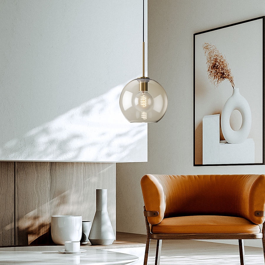 20 cm Single Design Pendant Light Glass Glass Electroplated Vintage Nordic Style 110-120V 220-240V 2025 - $147.99 –P16