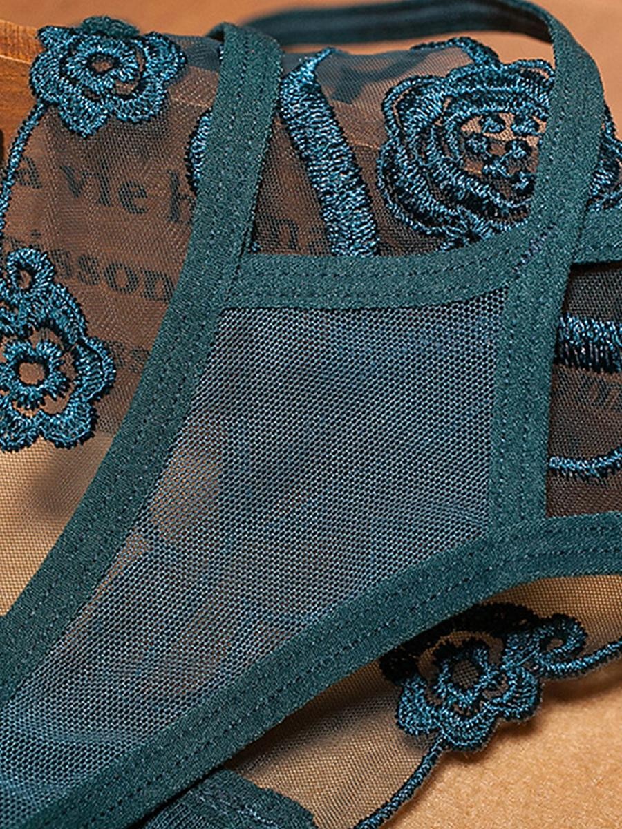 női szexi fehérnemű bugyi virág szerelmeseinek meleg kényelem otthon Valentin nap ágy nylon légáteresztő hímzés lyuk nyári tavaszi otthoni ruhák 2025 - $9.99 –P6