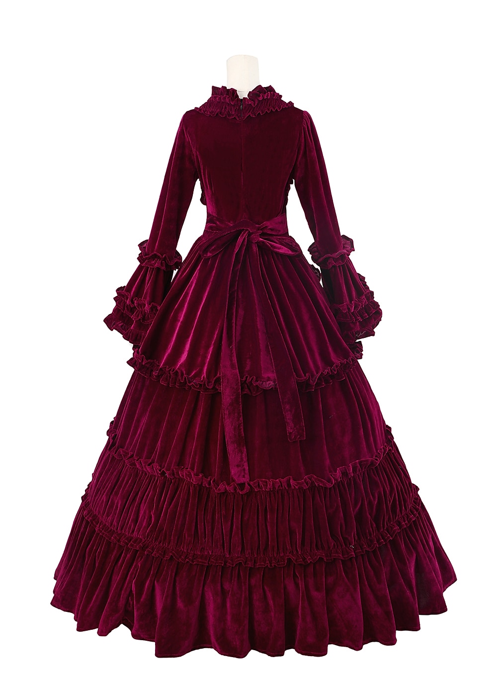 Gothic Rococo Victorian Dress Party Costume Masquerade Ruffle Sleeve Maria Antonietta Plus Size Ball Gown Women's Girls' Royal Halloween Masquerade Carnival Performance Event / Party Adults' Dress 2025 - $158.99 –P5