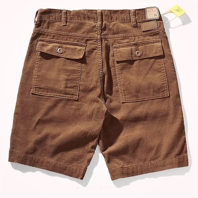 Herren Cargo Shorts Kurze Hosen Cordshorts Glatt Komfort Atmungsaktiv Outdoor Täglich Ausgehen Modisch Brautkleider schlicht Grün Khaki 2025 - $22.99 –P3