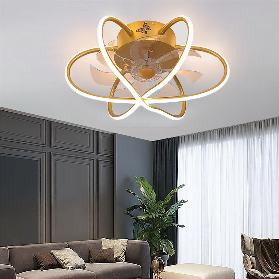 Ceiling Fans with Lights Dimmable with Remote Control Flush Mount Indoor Ceiling Fan,15.6" Smart 3 Colors 6 Speeds Reversible 2025 - $275.79 –P12