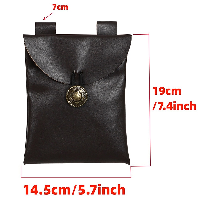 Retro Vintage Mittelalterlich Renaissance Taillengürtel Pouch Herren Damen Kostüm Jahrgang Cosplay LARP Gürtel Halloween 2025 - $16.99 –P1