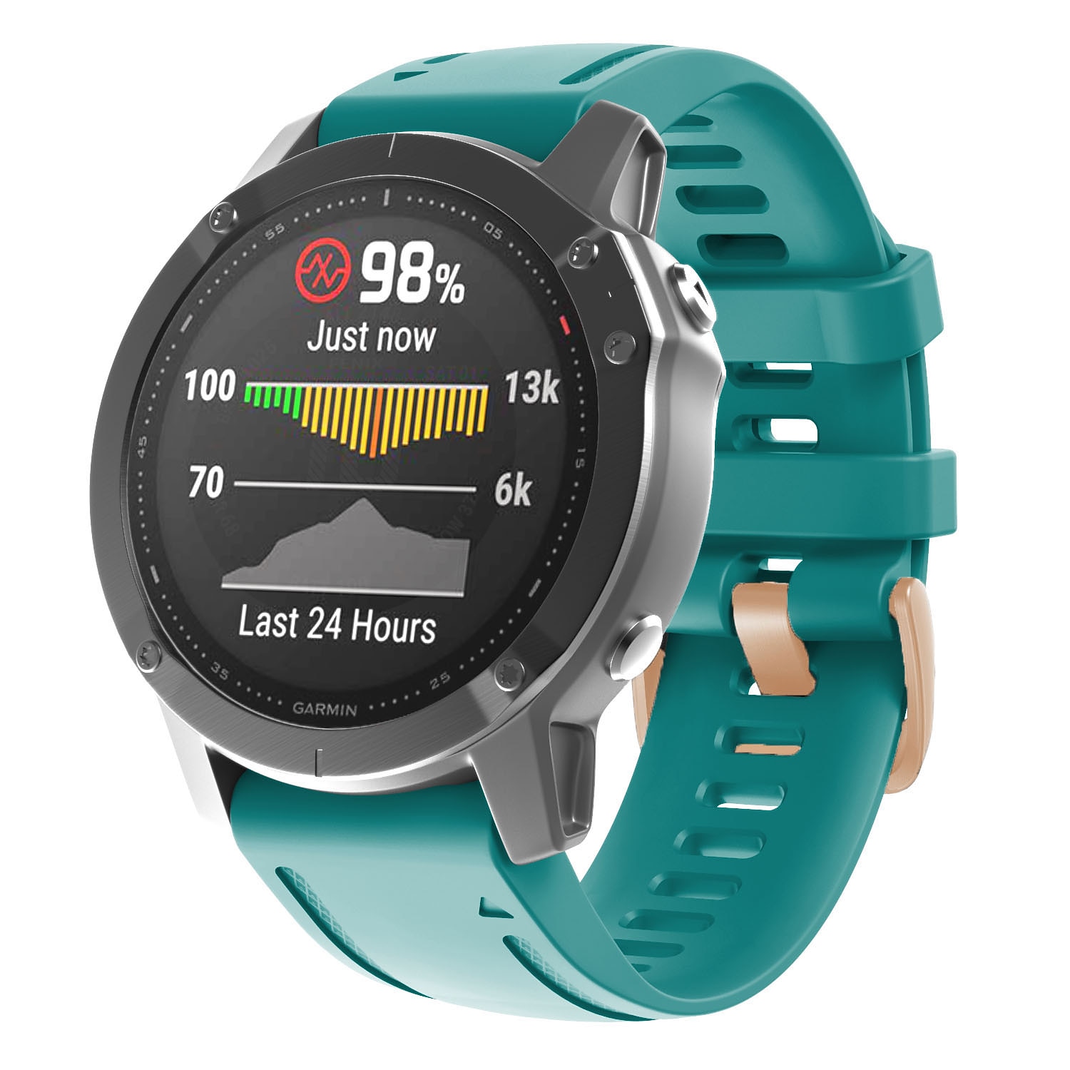 Kellon ranneke varten Garmin Fenix 7S Pro 6S 5S Plus Epix Pro 42mm Approach S70 42mm Instinct 2S Descent Mk2S D2 Delta S 20mm Silikoni Korvaus Hihna Pikakiinnitys 22mm Urheiluhihna Ranneke 2025 - $13.99 -P12