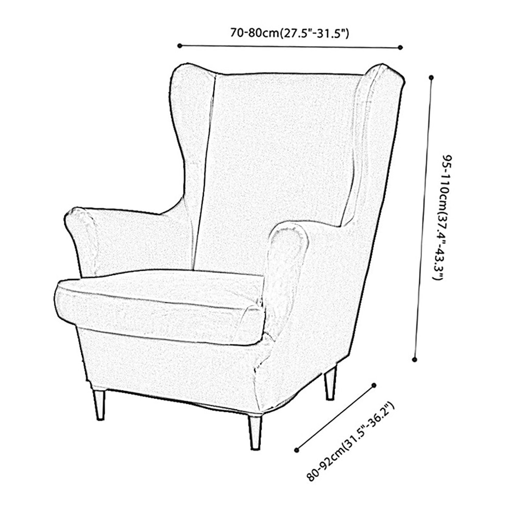 כיסוי כיסא גב כנף מתיחה קטיפה כיסוי כורסה ספנדקס כיסוי כיסא כנף כיסויי ספה לכלבים חיית מחמד, מגן ריהוט ספה רחיץ איקאה סטרנדמון 2026 - $58.99 –P1