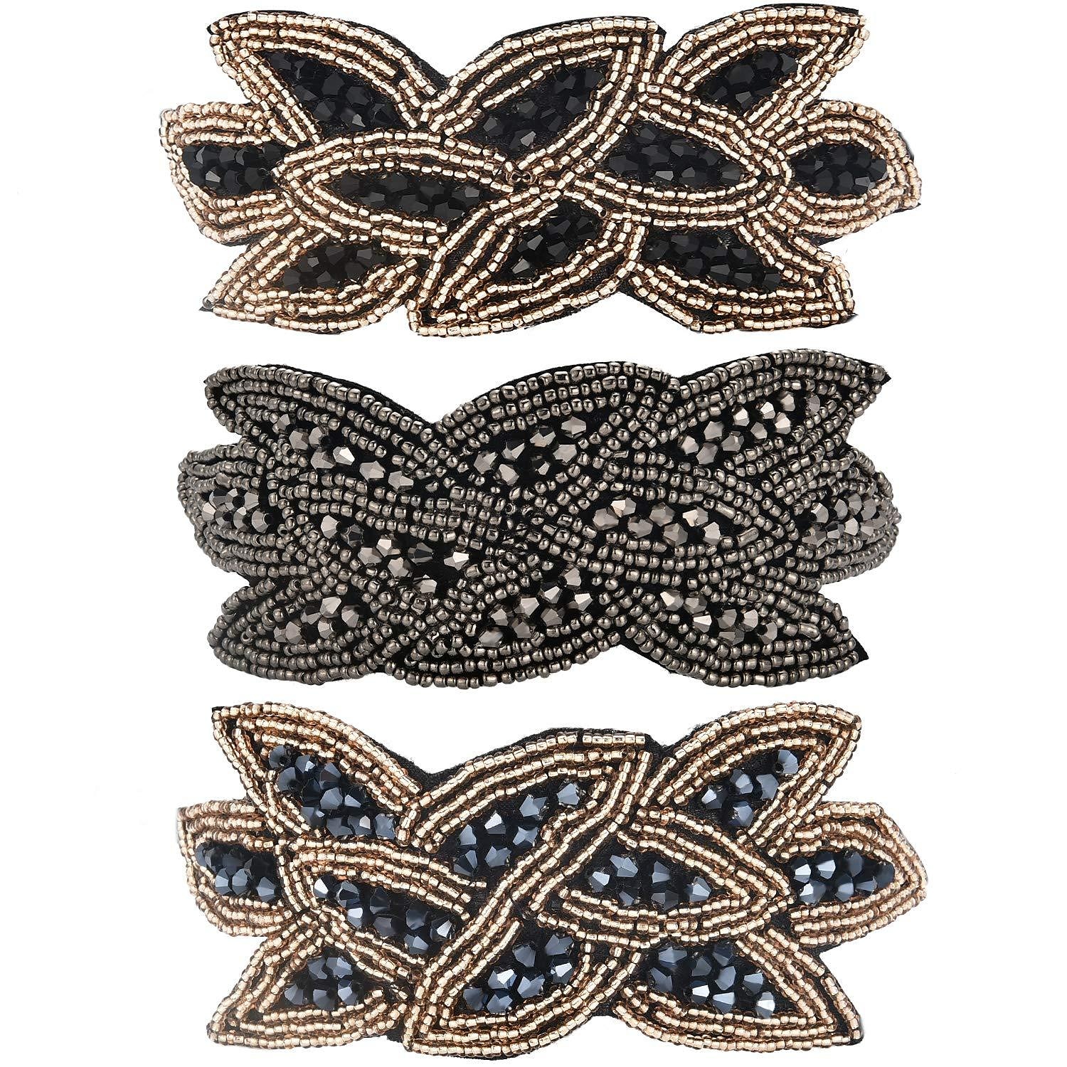 1920s Flapper Headbands for Women 20s Vintage Headpiece Rhinestone Beaded Leaf Hairband Hair Accessory 2025 - $10.49 –P10