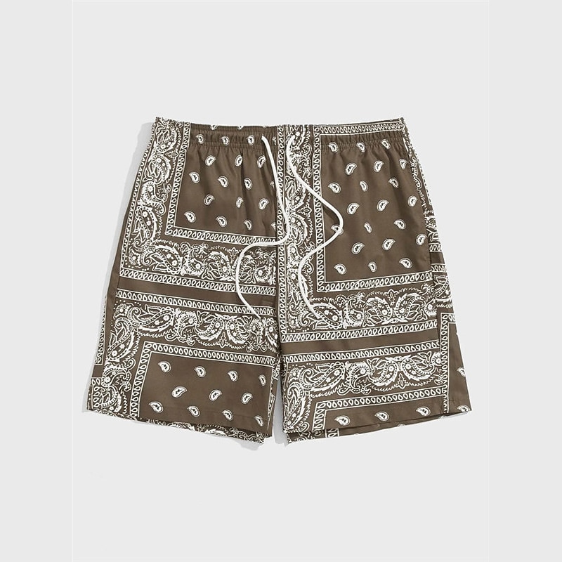Homme Paisley Bloc de Couleur Fleur / Floral Shorts Shorts d'été Shorts de plage Taille Moyenne Streetwear Hawaïen Designer Occasionnel Quotidien Fête Cordon de serrage Taille Élastique Impression 3D de 2026 ? $20.99 –P1