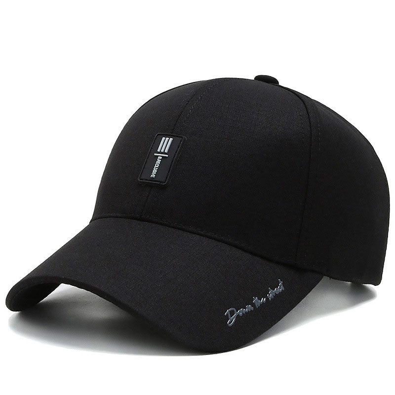 Herr Basebollkeps Trucker Hat Svart Djupblå Polyester Resor Strandstil Utomhus Semester Slät Justerbara Solskyddskräm Andningsfunktion Mode 2025 - $15.49 –P7