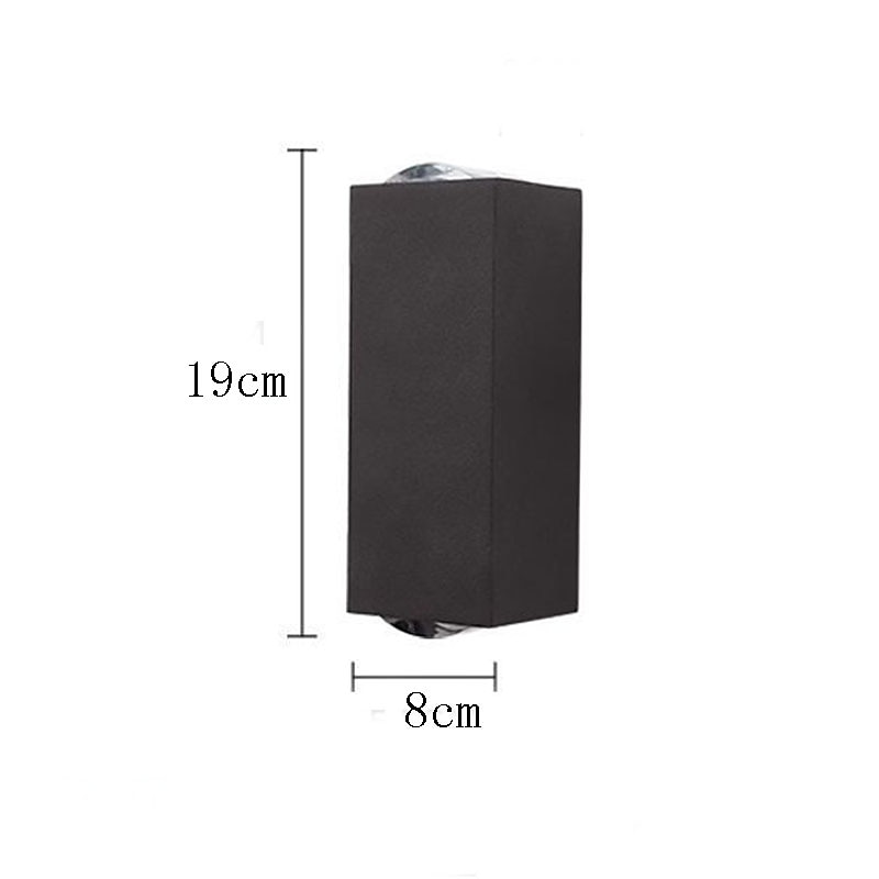 Outdoor LED Wall Lamp Waterproof 5W Up and Down Lighting Indoor Double-Head Curved Wall Light Modern Bedroom Warm White Light 2025 - $132.99 –P4