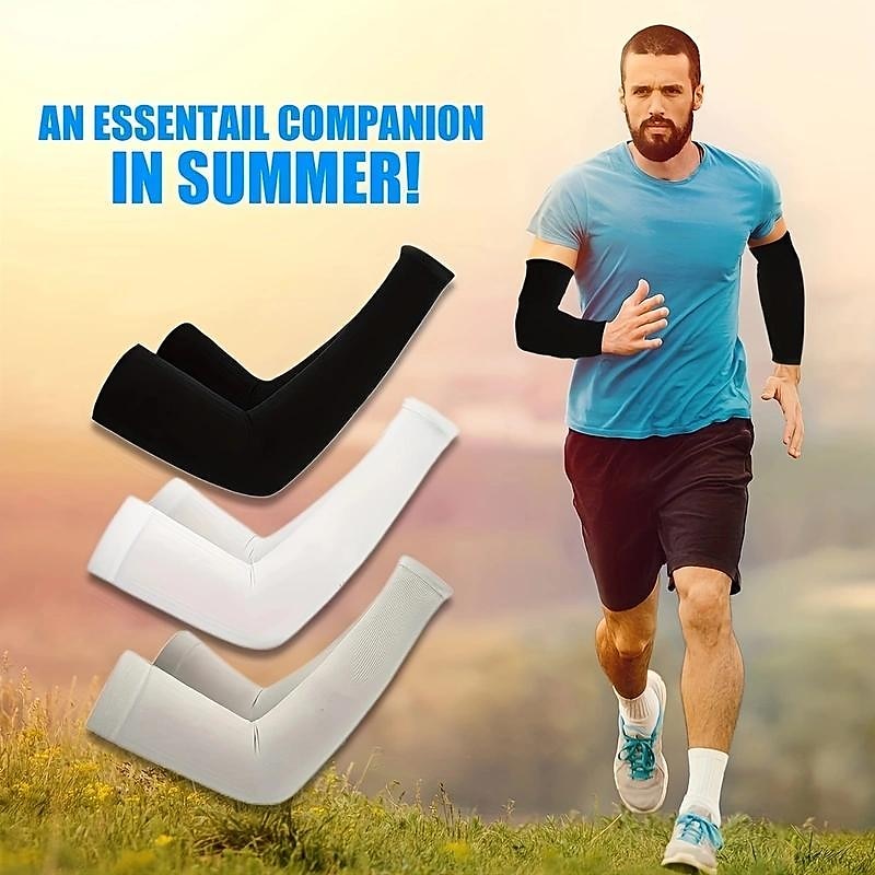 mangas de braço de resfriamento masculinas e femininas, capa de braço de proteção solar uv, adequada para golfe, ciclismo, corrida e direção de 2025 por $7.49 –P3