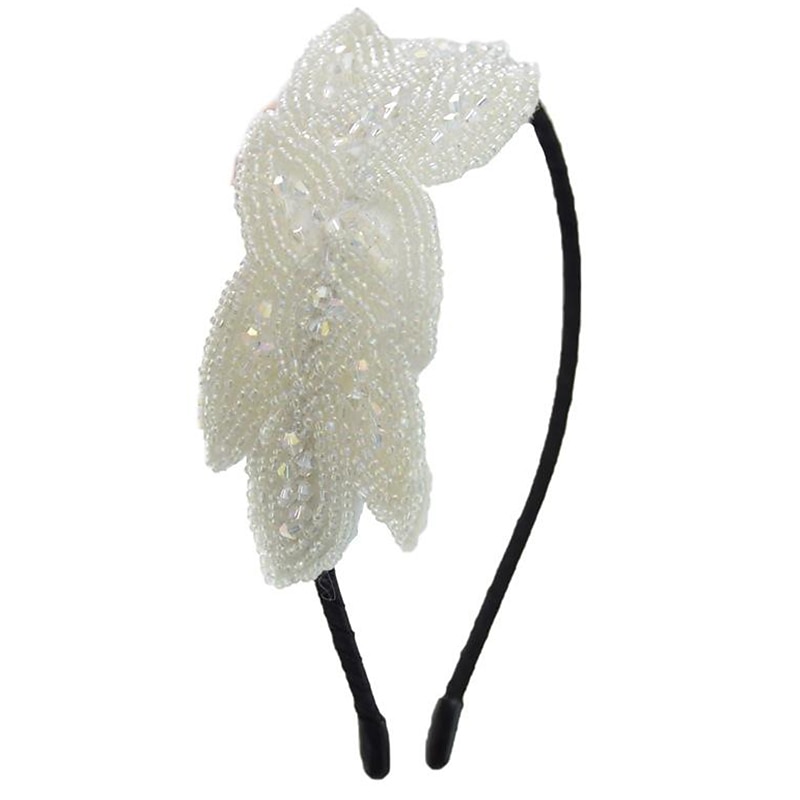 1920s Flapper Headbands for Women 20s Vintage Headpiece Rhinestone Beaded Leaf Hairband Hair Accessory 2025 - $10.49 –P7