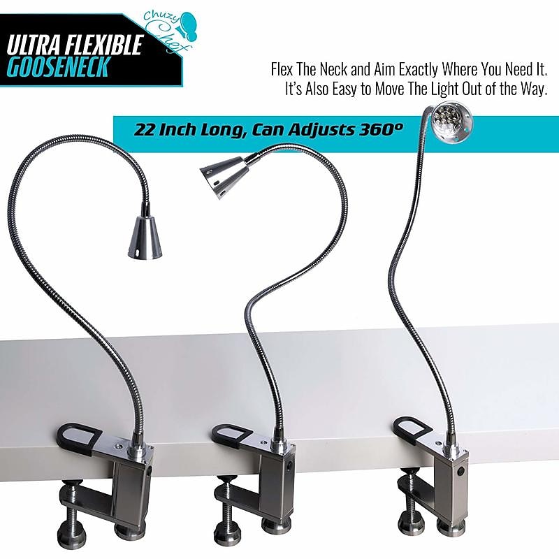 10W Magnetic BBQ Led Grill Light Adjustable 360 Degree Flexible Gooseneck Screw Clamp for Party Office Outdoor Indoor Barbeque Tools  AAA battery powered 2025 - $50.99 –P6