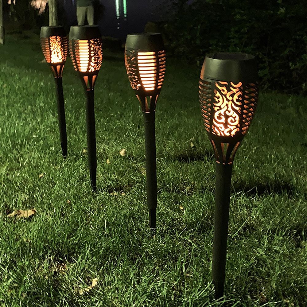 2025年 2/4 個ソーラーライト屋外ソーラートーチライトちらつき炎付き 12 LED ハロウィン装飾 Waterpoof 風景自動オン/オフ庭パティオ家の装飾ランタン  コレクション – $19.99 –P3