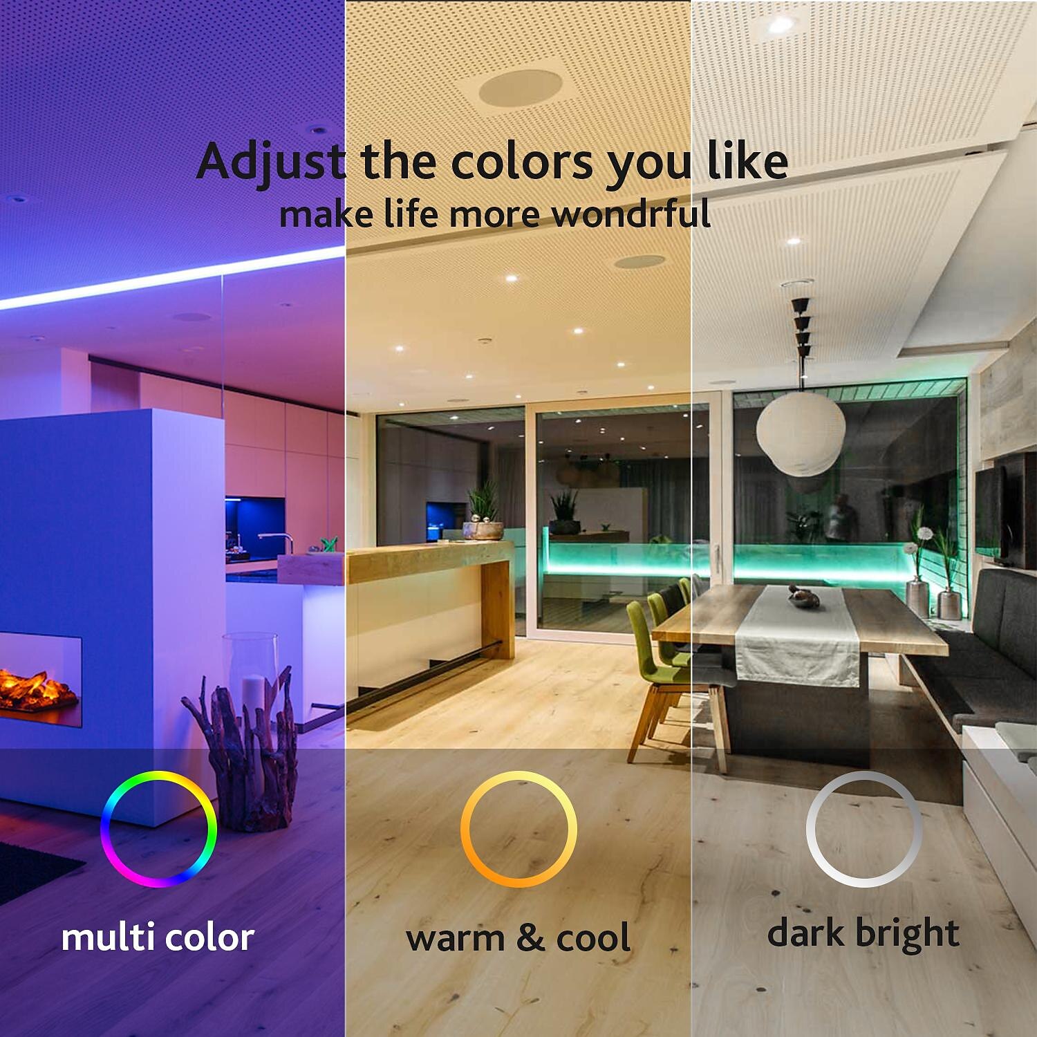 תאורת led שקועה חכמה rgbcw תאורה Wi-Fi משתנה בצבע פח אורות עם עיטור בפלפל פנס שיפוץ downlight תואם עם alexa&amp; שליטה באפליקציה של Google Assistant 2025 - $28.99 –P5