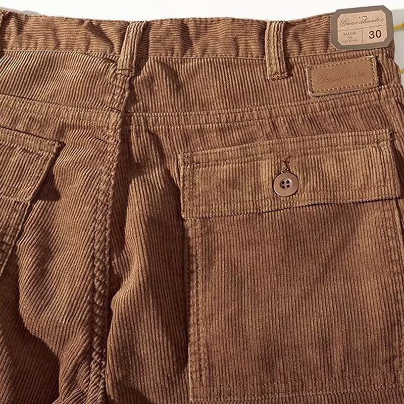 Herren Cargo Shorts Kurze Hosen Cordshorts Glatt Komfort Atmungsaktiv Outdoor Täglich Ausgehen Modisch Brautkleider schlicht Grün Khaki 2025 - $22.99 –P14
