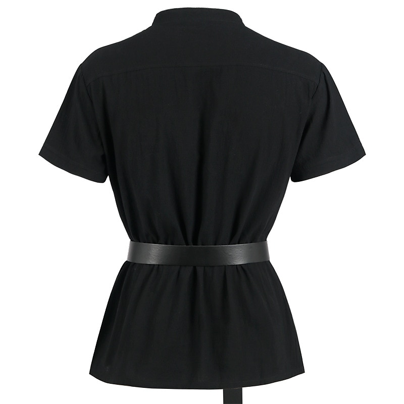 Retro / vintage Punk și gotic Medieval Bluză / Cămașă Costum Cosplay Tunică Cavaler Viching Outlander Culoare solidă Bărbați Pirat Fantezie Carnaval Casul / Zilnic Târgul Renașterii Adulți Cămașă 2025 - $30.99 –P3