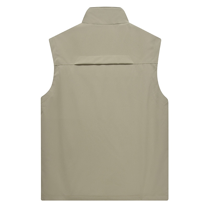 Per uomo Gilet Gilet da pesca Gilet da escursione Gilet senza maniche Giacca Gilet Da tutti i giorni Contemporaneo moderno Primavera estate All'aperto Tinta unita / tinta unita Cerniera Colletto Mao del 2026 a $36.99 –P1