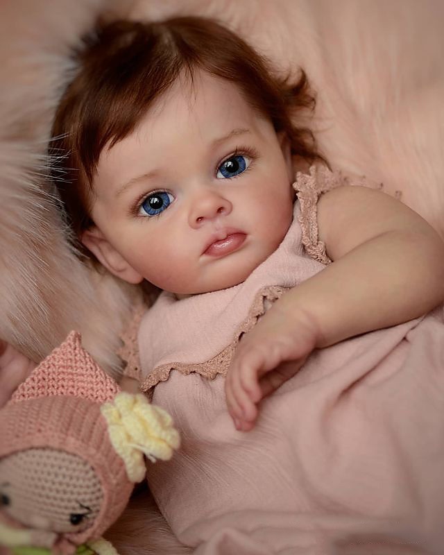 22 pouce Poupée Reborn Jouet pour Bébé & Nourrisson Poupée Reborn Toddler Poupée Poupée bébé Reborn Bébé Nouveau née réaliste Cadeau Vinyle W-2142JS cadeaux noël enfant avec vêtements et accessoires de 2025 ? $139.99 –P6