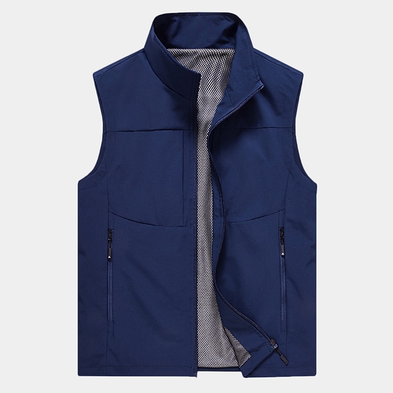 Herr Fiskeväst Vandringsväst Ärmlös Ytterkläder Överdelar Utomhus Andningsfunktion Snabb tork Multi Pocket Lättvikt Ficka Spänne Chinlon Svart Kräm Armégrön Arbete Fiske Klättring 2025 - $39.99 –P4