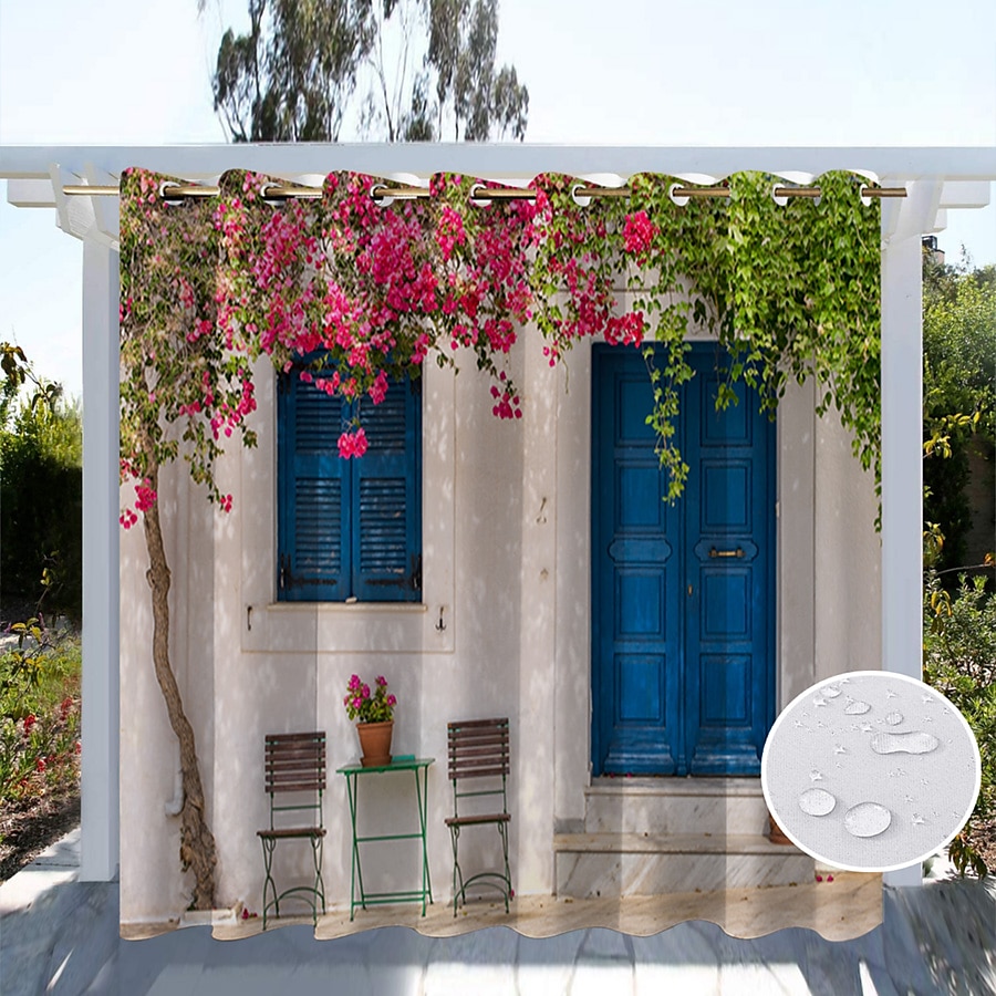 vanntette utendørs gardiner for innendørs bryllup uteplass tykke privat grommet gardiner for bryllup soverom, stue, veranda, pergola, cabana, 1 panel 2025 - $28.99 –P15