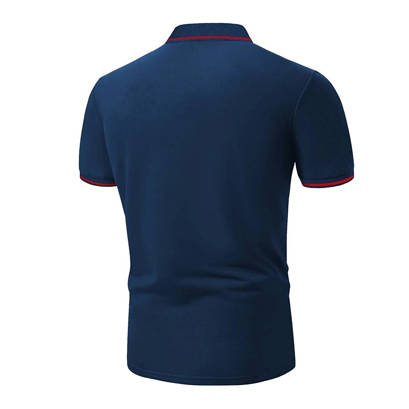 Herren Poloshirt Golfhemd Casual Festtage Kargen Kurzarm Modisch Basic Glatt Klassisch Sommer Regular Fit Feuer rot Schwarz Gelb Armeegrün Dunkelmarine Grau Poloshirt 2025 - $18.99 –P4