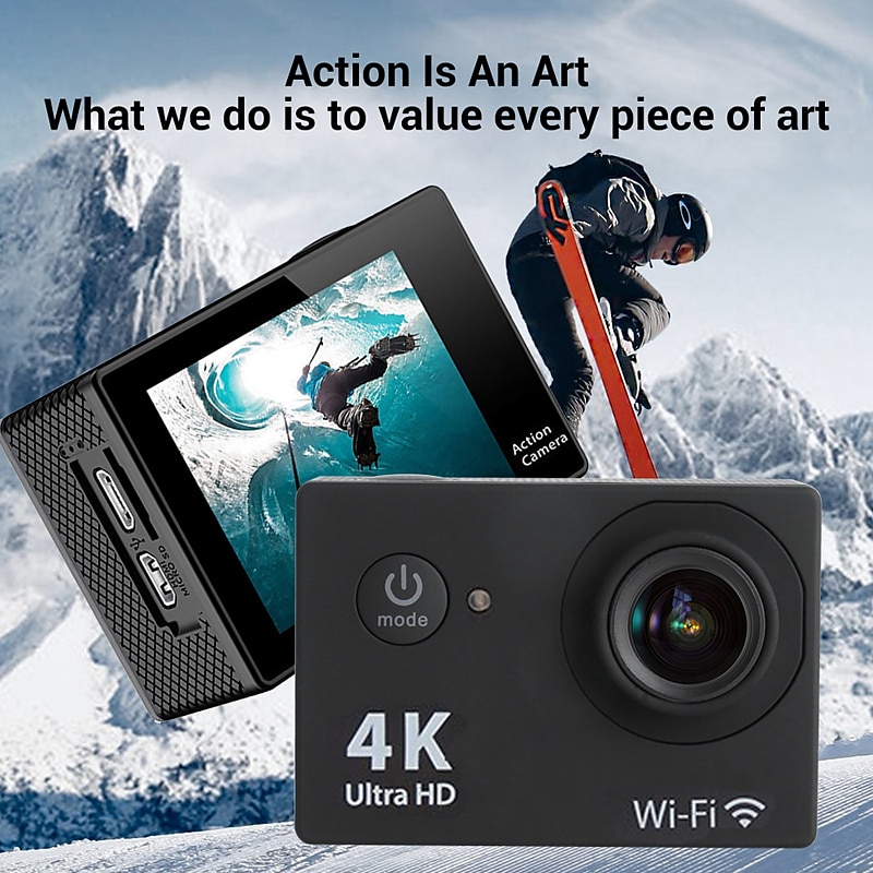 4K Ultra HD Action Camera 4K/30fps WiFi 2 inch 170D Underwater Waterproof Helmet Video Recording Sport Cameras Outdoor Camcorders Valentine's Day Gift 2026 - $54.99 –P2