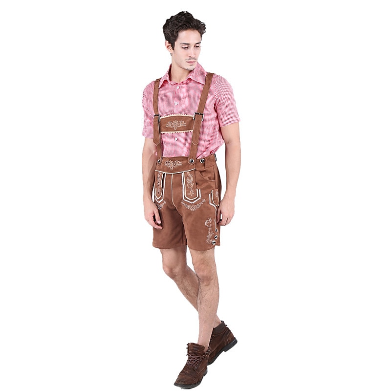 párok Oktoberfest sör jelmez blúz ing dirndl ruha Lederhosen bajor pár Oktoberfest pár német müncheni Wiesn férfi női hagyományos stílusú ruha szoknya felső kötény halloween karnevál 2025 - $49.99 –P3