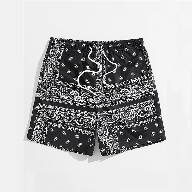 Homme Paisley Bloc de Couleur Fleur / Floral Shorts Shorts d'été Shorts de plage Taille Moyenne Streetwear Hawaïen Designer Occasionnel Quotidien Fête Cordon de serrage Taille Élastique Impression 3D de 2026 ? $20.99 –P3