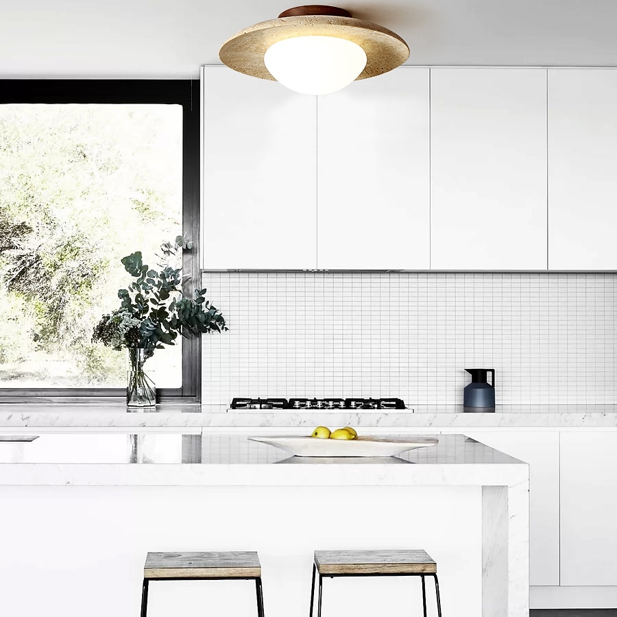 led stropní světlo 12cm geometrické tvary zapuštěná světla keramické dřevo umělecký styl formální styl stropní světlo do chodby teplé bílé 110-240v 2026 - $115.99 –P15