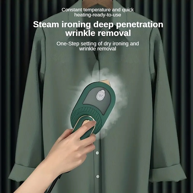 mist kledingstuk stoomboot mini kleding stof stoomstrijkijzer reizen draagbaar elektrisch droog nat doorwaadbaar patches opknoping strijkmachine 2025 - $26.99 –P6