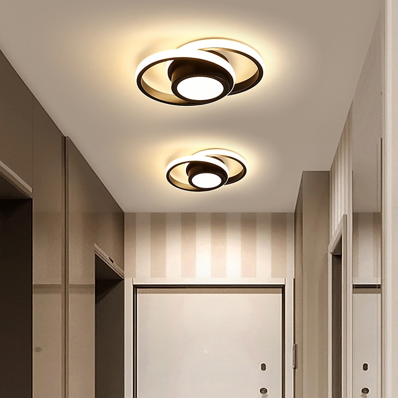 مصباح سقف LED ، 1-Light 32 سم ، أشكال هندسية ، أضواء جبلية ، هلام السيليكا ، مصباح سقف من الألومنيوم للممر ، شريط الشرفة ، مصابيح الشرفة العلوية الإبداعية ، أبيض دافئ / أبيض 110-240 فولت 2025 - $100.99 –P3