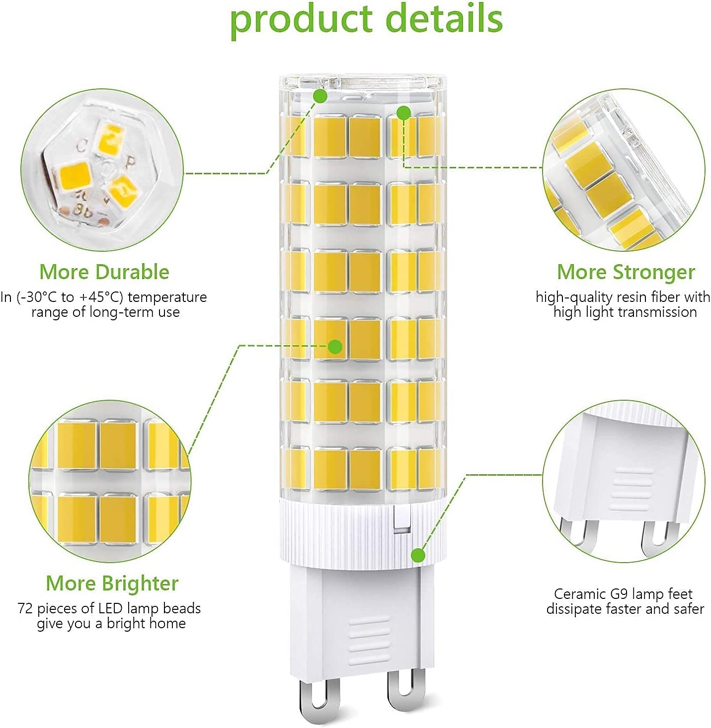 5PCS E14 LED Light Bulb 7W G4 LED Bulb Equivalent Halogen Bulbs 70W E14 Small Edison Screw Cooker Hood Bulb for Home Lighting Fridge AC220-240V 2025 - $15.49 –P3