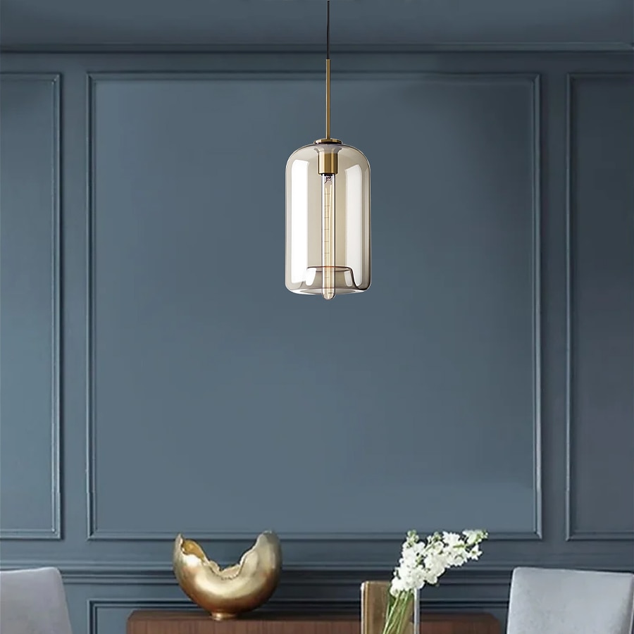 20 cm Single Design Pendant Light Glass Glass Electroplated Vintage Nordic Style 110-120V 220-240V 2025 - $147.99 –P11