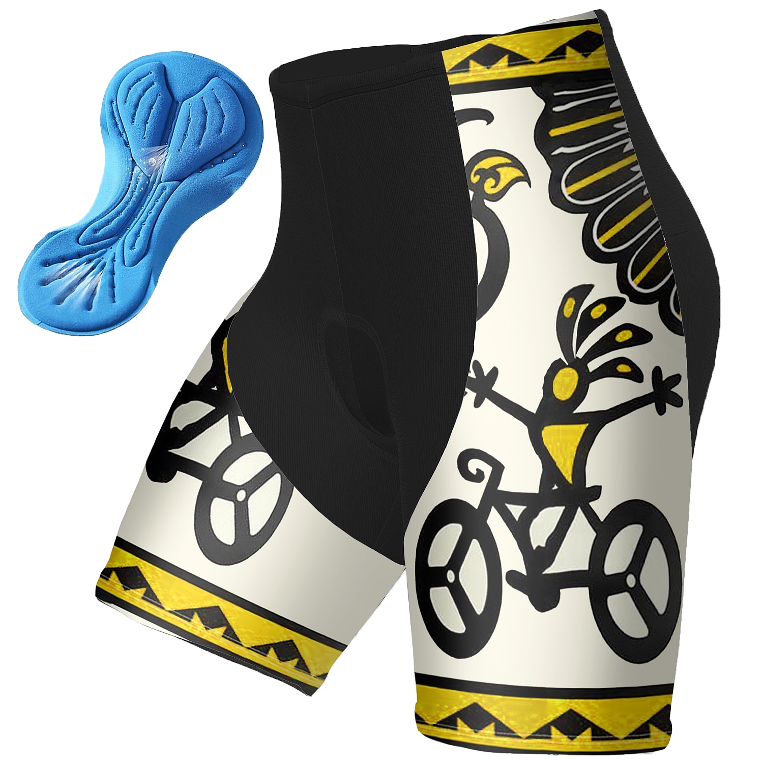 Męskie Szorty rowerowe Rower Spodenki snowboardowe Doły Kolarstwo górskie Kolarstwie szosowym Sport Graficzny Wkładka 3D Oddychający Szybkie wysychanie Odprowadza wilgoć Czerwony Niebieski Poliester 2025 - $24.99 -P7