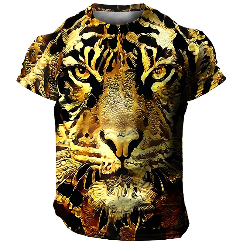 3D Tiger Print T Shirt | Tiger-Universe