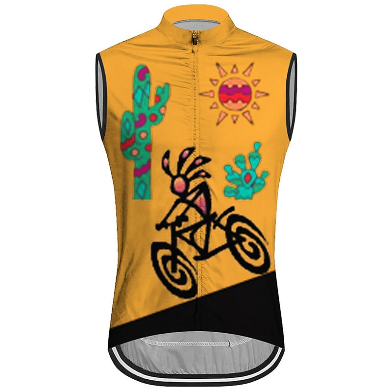 Men's Cycling Vest Cycling Jersey Graphic Funny Sleeveless Bike Vest / Gilet Jersey Top with 3 Rear Pockets Mountain Bike MTB Road Bike Cycling Quick Dry Back Pocket Moisture Wicking Breathable Sports 2026 - $26.99 –P3