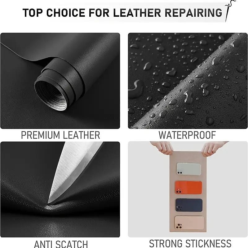 Tiktok Leather Repair Patch，Self-Adhesive Couch Tape，Stick for Sofa  Couche,Car Seats,Cabinets,Wall,Handbags,Multicolor Available Anti Scratch  Leather Peel 2024 - $9.99