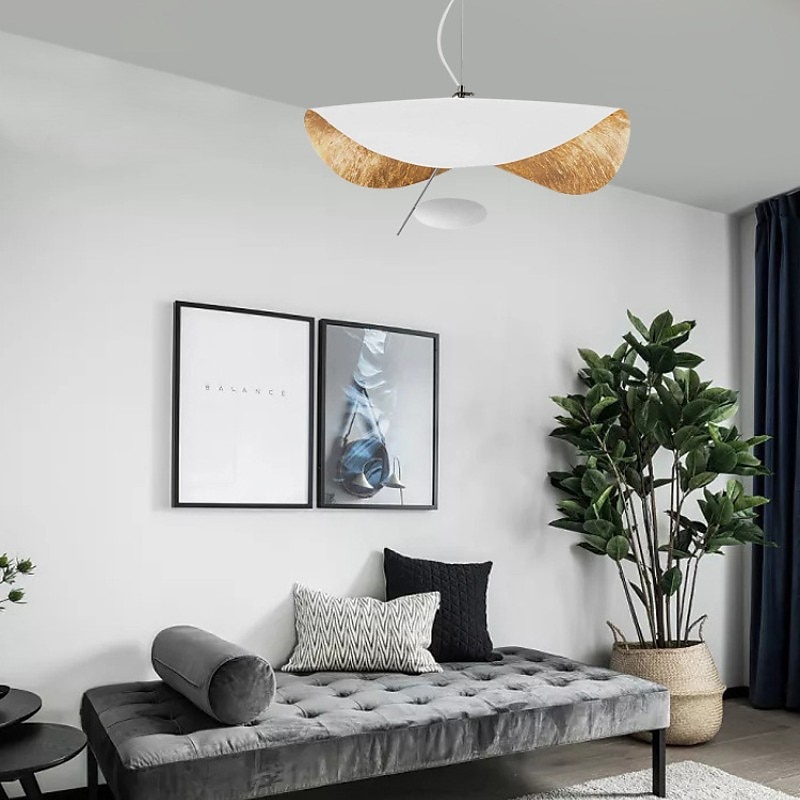 LED Pendant Light Golden Hat Chandelier Bar Model Room Clothing Store Hotel Restaurant Hotel Club Lobby Light,Post-modern Light Luxury Creative Flying Saucer Chandelier 2025 - $349.99 –P2