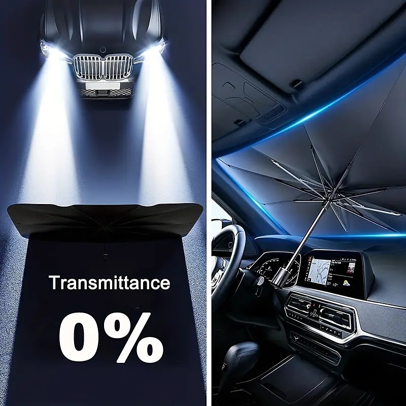 Car Sunshade Umbrella for Front Window, Foldable UV Protection Interior Sun Shade, Auto Windshield Cover, UV Blocker for Car 2025 - $17.99 –P9