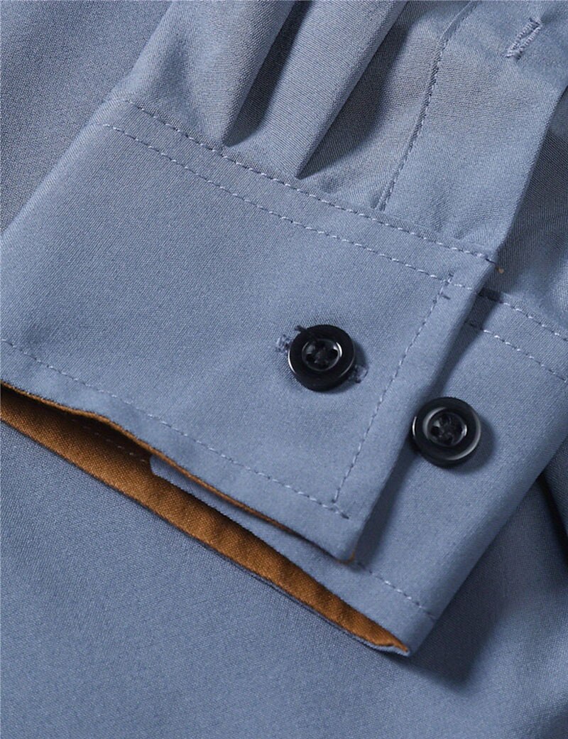 Per uomo Camicia Camicia estiva Camicia con bottoni Maglietta informale Camicia da spiaggia Blu Verde Grigio Manica lunga Color Block Bavero Giornaliero Da mare Abbigliamento Di tendenza Informale del 2025 a $21.99 –P5