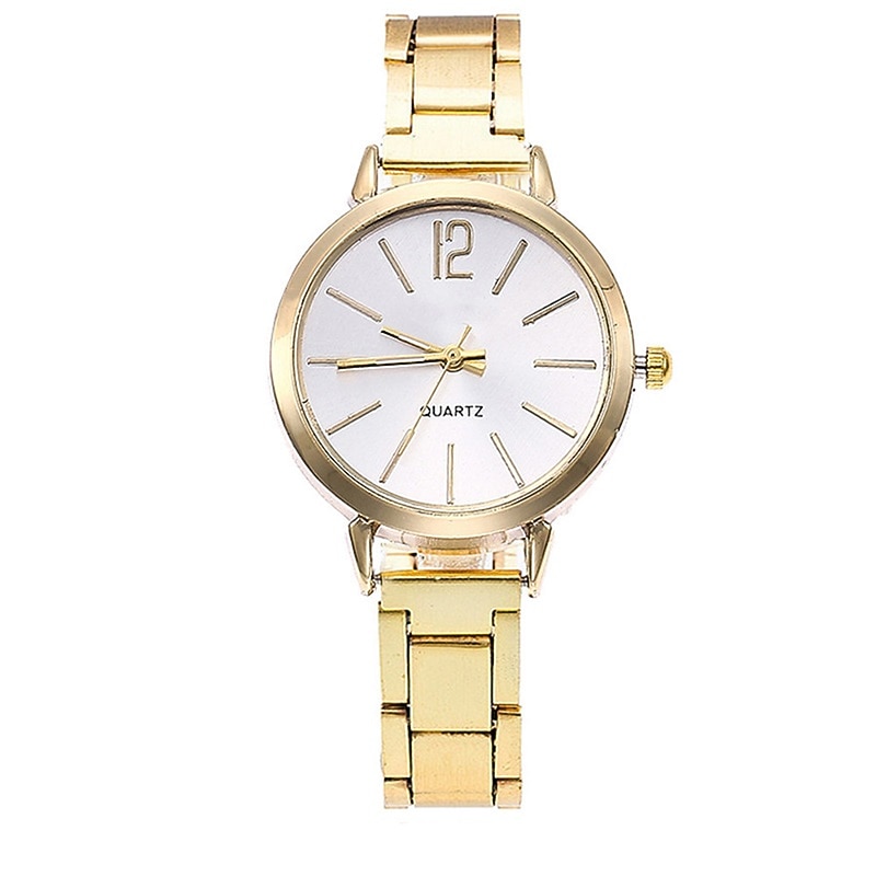 Ceas de quartz pentru femei cu brățară LOVE set de bijuterii ceas de mână analogic de lux ceas digital din oțel inoxidabil cadou pentru ea 2026 - $15.99 –P15