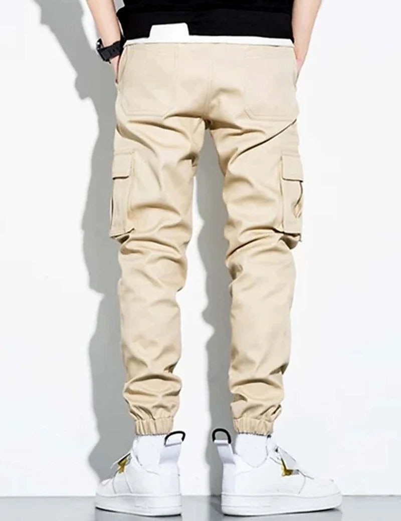 Per uomo Pantaloni cargo Tasca con patta Liscio Comfort Traspirante Esterno Giornaliero Per uscire Di tendenza Informale Nero Verde militare del 2026 a $20.99 –P11