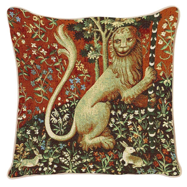 Gobelin aubusson tapisserie housse de coussin dame licorne jacquard oreiller maison décorative salon chambre canapé canapé de 2025 ? $27.99 –P7