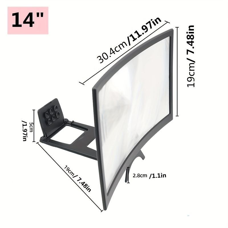 14 Inch Mobile Phone Screen Amplifier Mobile Phone Extension Mirror Mobile Phone Holder 2025 - $17.99 –P6