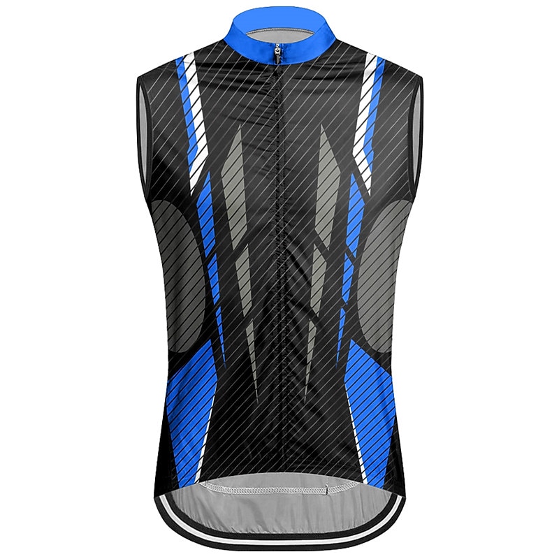 Men's Cycling Vest Cycling Jersey Sleeveless Bike Vest / Gilet Jersey Top with 3 Rear Pockets Mountain Bike MTB Road Bike Cycling Breathable Quick Dry Moisture Wicking Back Pocket Royal Blue Sky Blue 2025 - $25.99 –P8