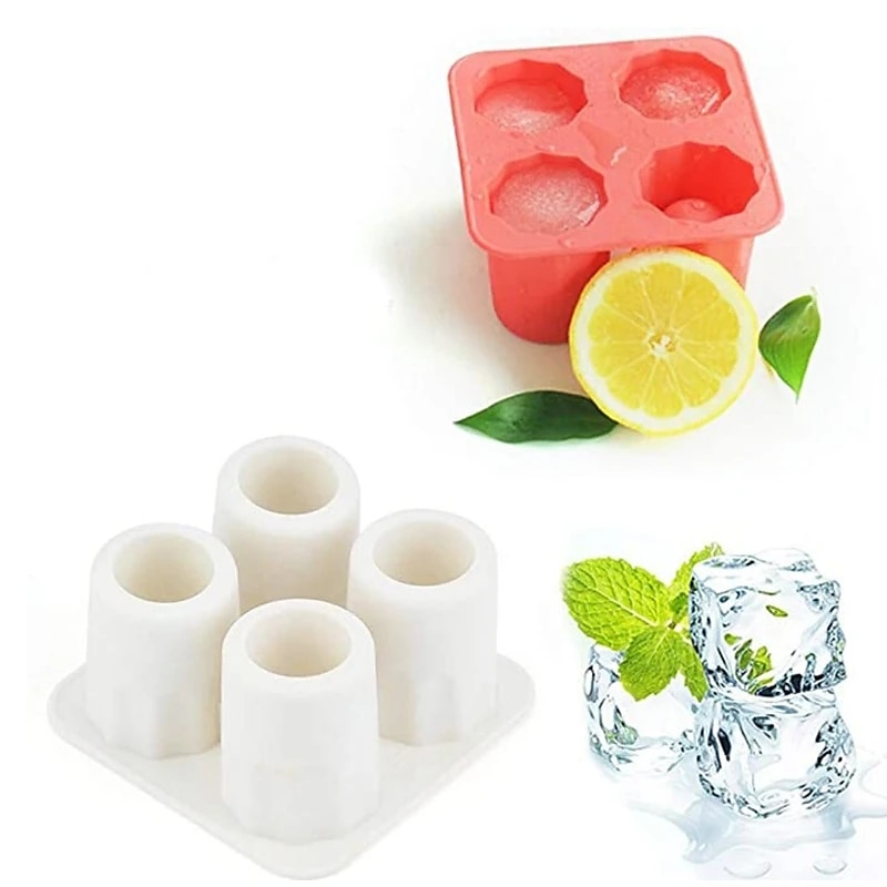 Ice Cup Cube Tray Mold Makes Shot Glasses Ice Mould Novelty Gifts