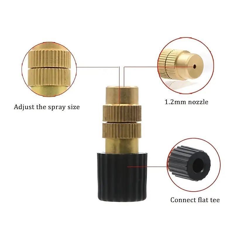5pcs Automatic Watering System, Household Atomizing Nozzle, Plant Spraying Spray Dust Reduction Gardening Watering Timer Nozzle, Garden Supplies 2025 - CAD $10.99 –P6