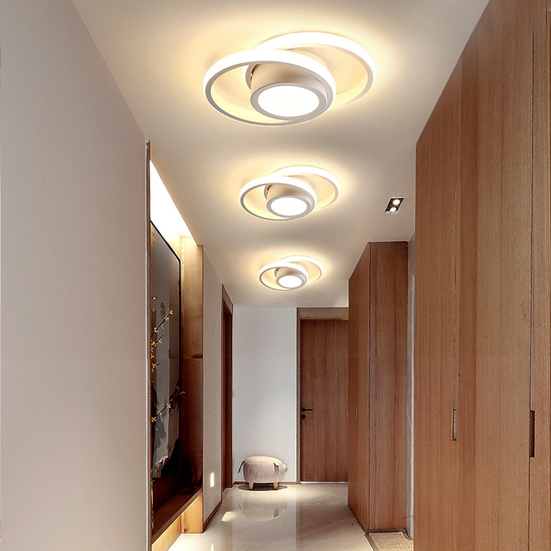 مصباح سقف LED ، 1-Light 32 سم ، أشكال هندسية ، أضواء جبلية ، هلام السيليكا ، مصباح سقف من الألومنيوم للممر ، شريط الشرفة ، مصابيح الشرفة العلوية الإبداعية ، أبيض دافئ / أبيض 110-240 فولت 2025 - $100.99 –P9